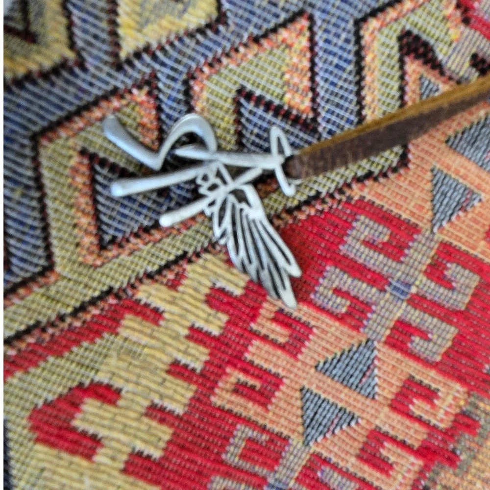 Angel Ranch Taylor Wristlet Clutch Suede Fringe Geometric Multicolor Western